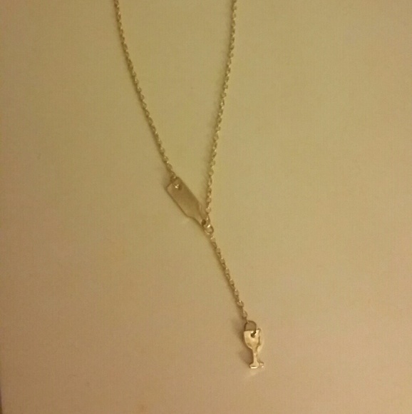 Wine bottle and glass necklace🍷🍷🍷 - Picture 7 of 8